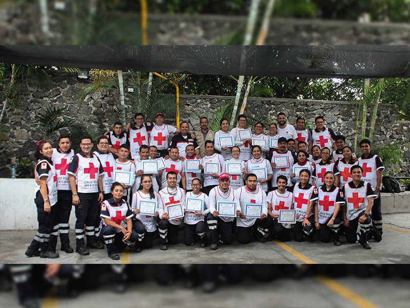 Participa CEPCM en entrega de reconocimientos a personal de la Cruz Roja delegación Morelos