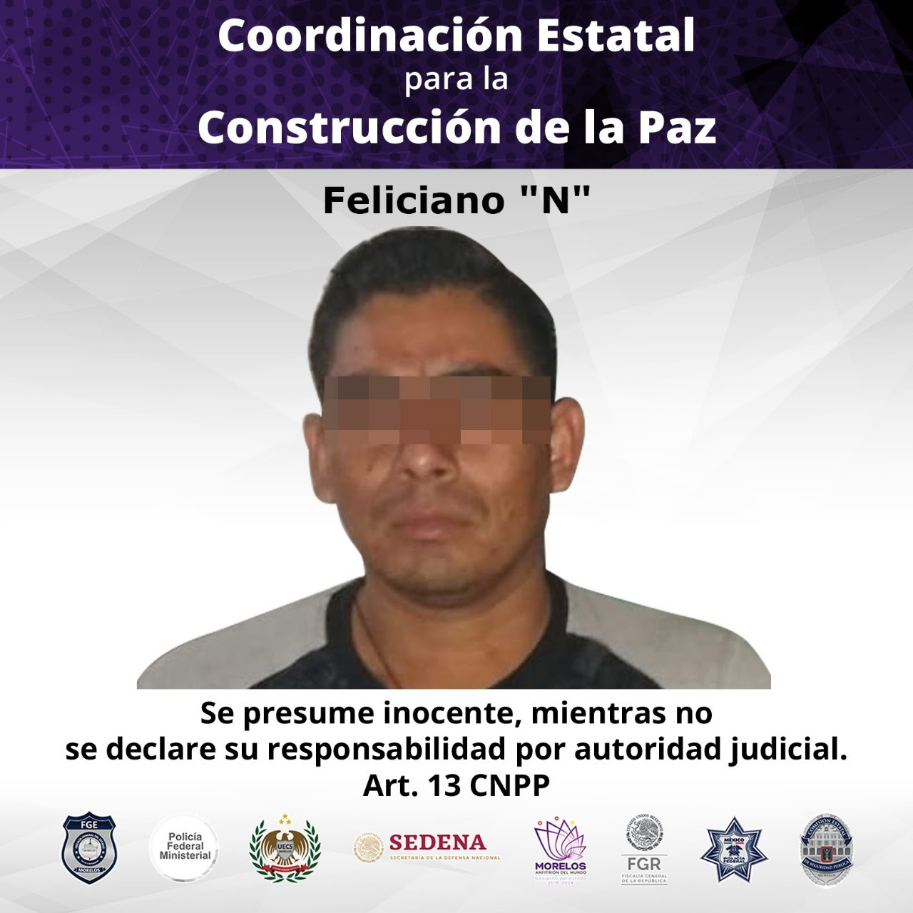 Juez vincula a proceso a “El Asesino” por intentar privar de la vida a vecino de Tlaquiltenango