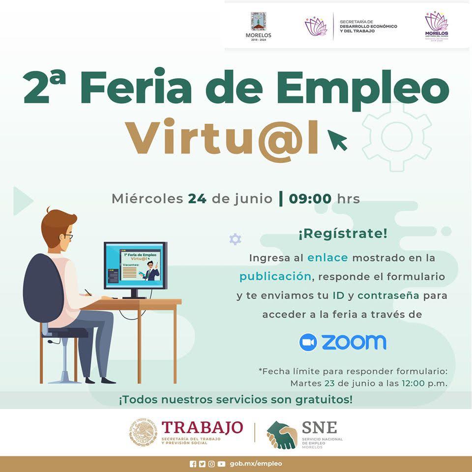 Realizará SNE segunda Feria de Empleo Virtual – Sin Línea Multimedia