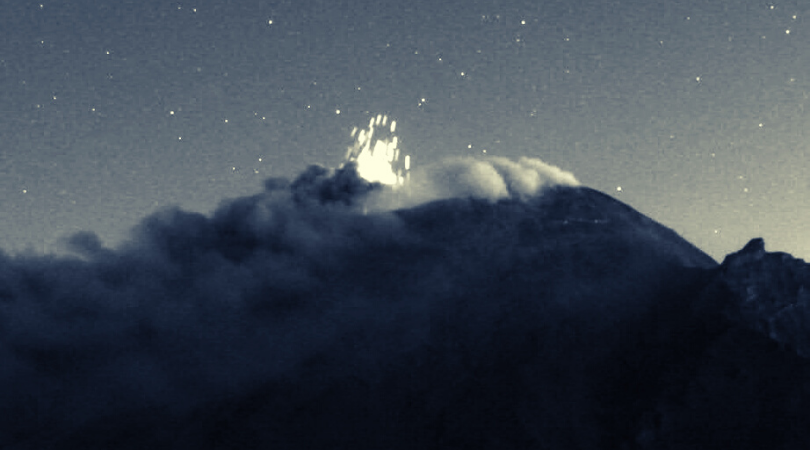 Reportan incremento de tremores en el volcán Popocatepetl