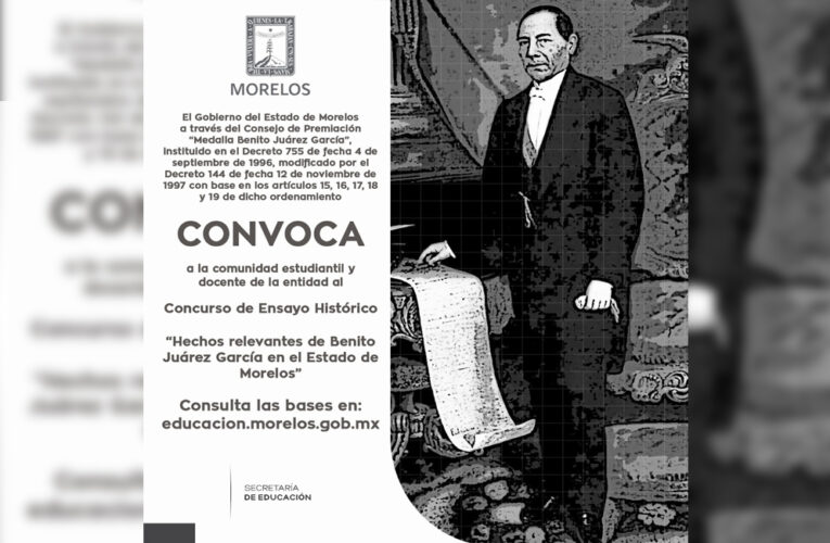 Lanza Secretaría de Educación convocatoria de ensayo histórico en conmemoración al natalicio de Benito Juárez