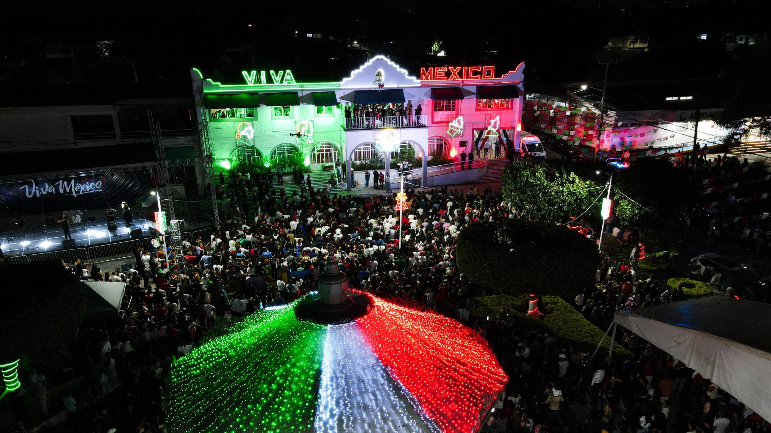 Saldo Blanco en el Grito de Independencia en Jiutepec